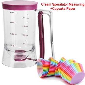 

New Cupcakes Pancakes Cookie Cake Muffins Baking Waffles Batter Dispenser Cream Speratator Measuring Cup baking tools for cakes