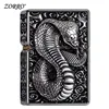 CHIEF Flint Lighters Gasoline Lighter Kerosene All Metal Heavy Armor Relief Snake Lighter Super Cool Smoker Gadgets For Man ► Photo 1/6