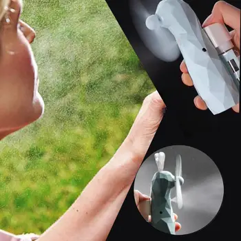 

Plastic Lithium Battery Variable Speed Fan Spray Cute USB Mini Fan Home Portable Handheld Charging Fan Mini Cooling Fan Travel