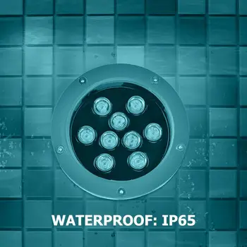 

9W Underwater LED Fountain Spike Lights RGB Waterproof Pool Garden Lawn Lamps Low Power Consumption High Brightness