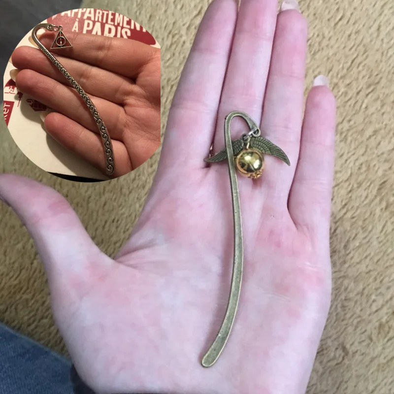 Vintage Wing Snitch Metal Bookmark For Reading metal bookmark,bookmark page holder,bookmarks stationery supplies