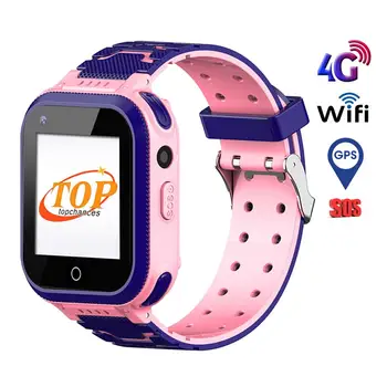 

4G Kids Smart Watch GPS Wifi Ip67 Waterproof 720Mah Big Battery 1.4 Inch Display Camera Take Video Smartwatch Kids