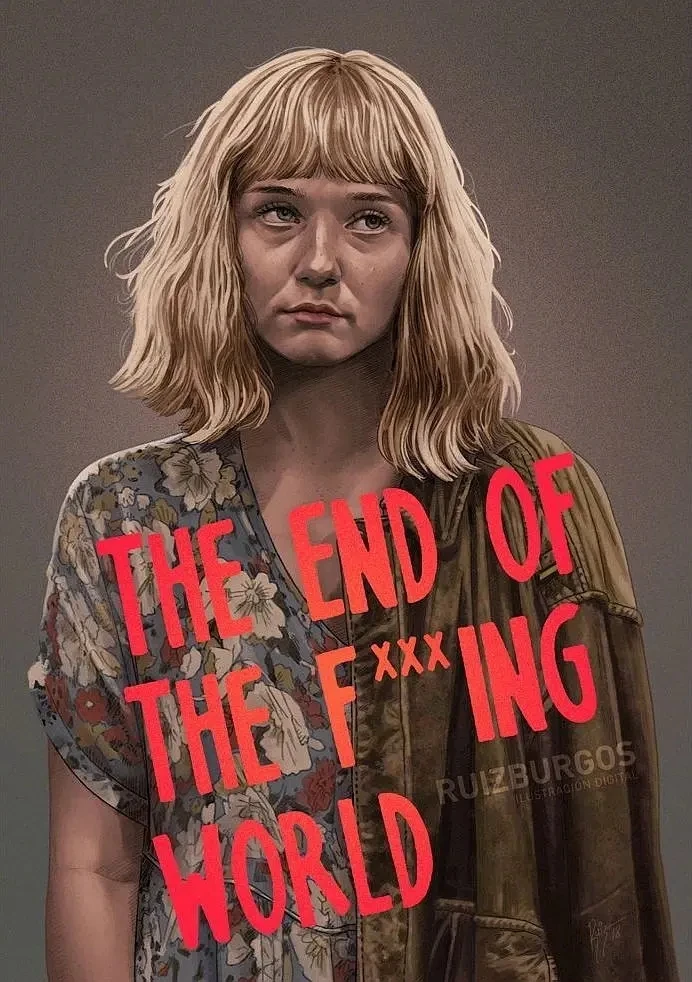 Британский высокий балл любовь комедии сериал конец F* ing World в ролях Alex Lawther и Jessica Barden домашний декор o765 - Цвет: 11