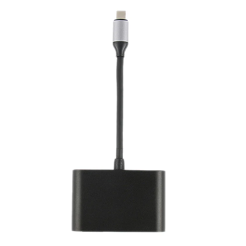 USB C к HDMI 4K VGA адаптер 3 1 type видео конвертеры для 2017 Новый Macbook Pro/Chromebook Pix|Адаптеры