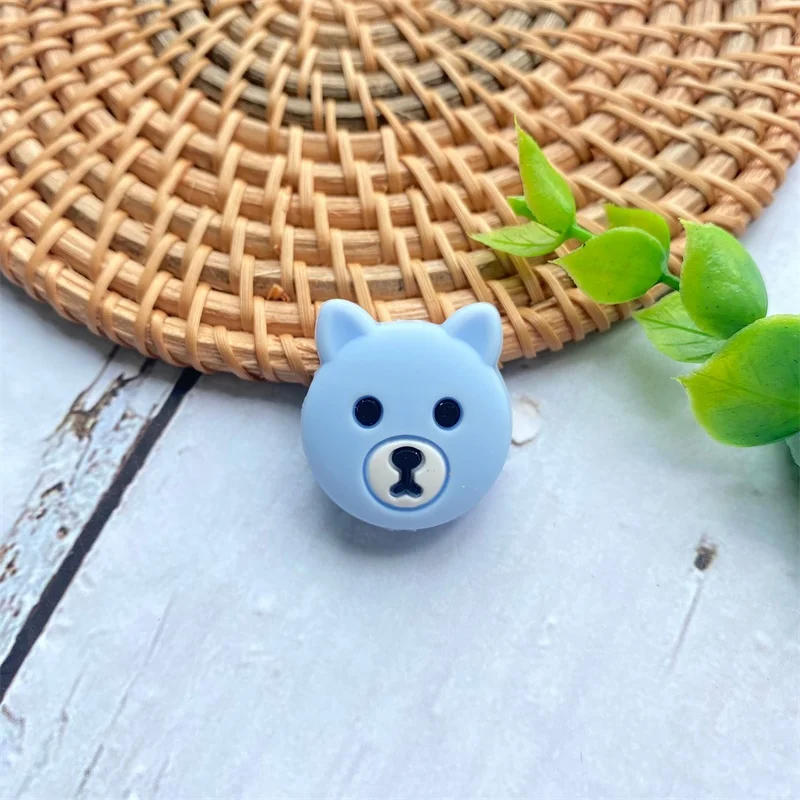 10pcs Mini bear Silicone Beads Baby Dummy Cartoon Pacifier Toy Accessories