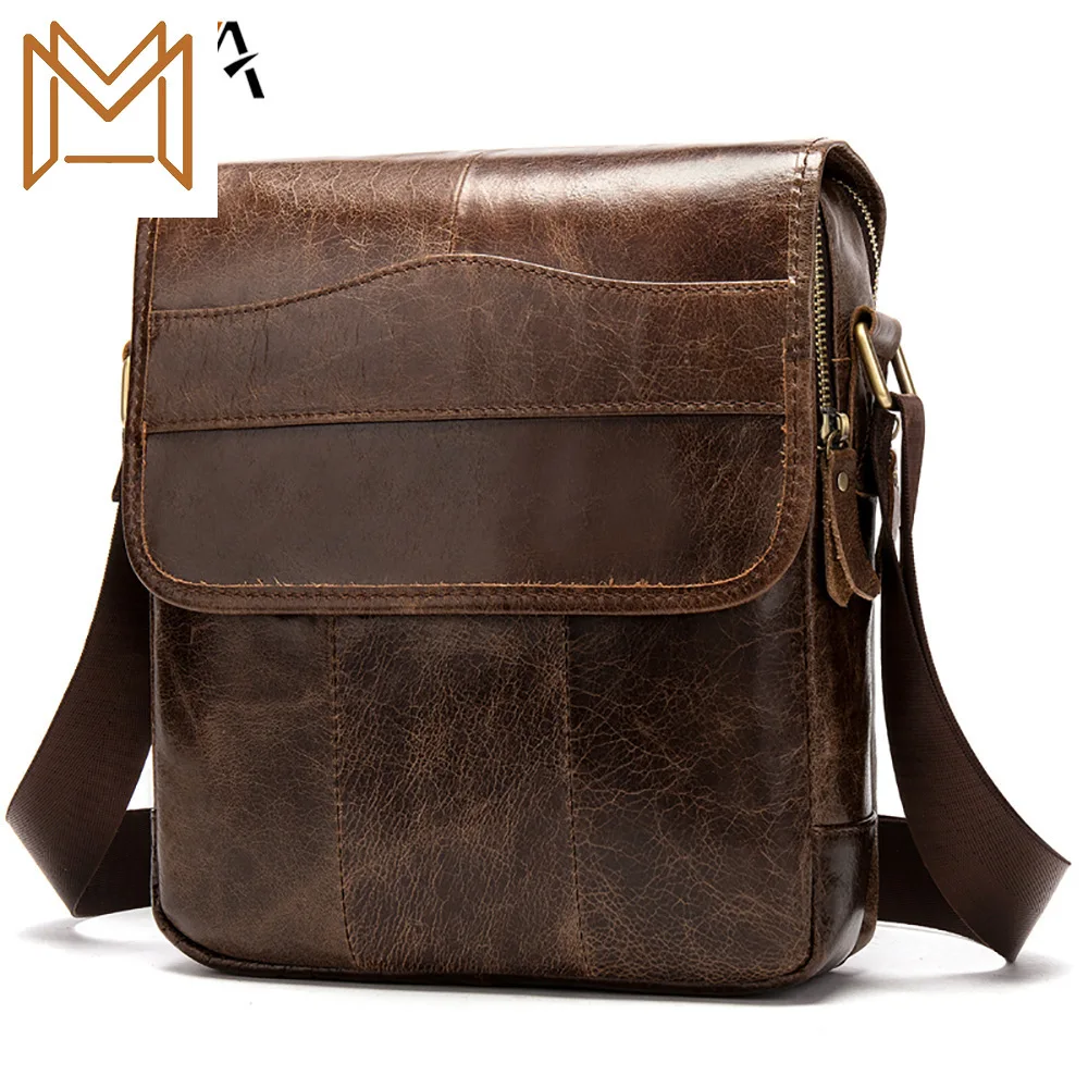 

Special Man Package Single Shoulder Package Leisure Time Head Layer Cowhide Oblique Satchel Male Leather Bag