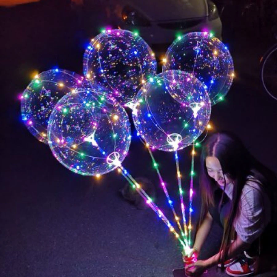 Great for Weddings 20 x White Light up Balloons Parties and Festivals