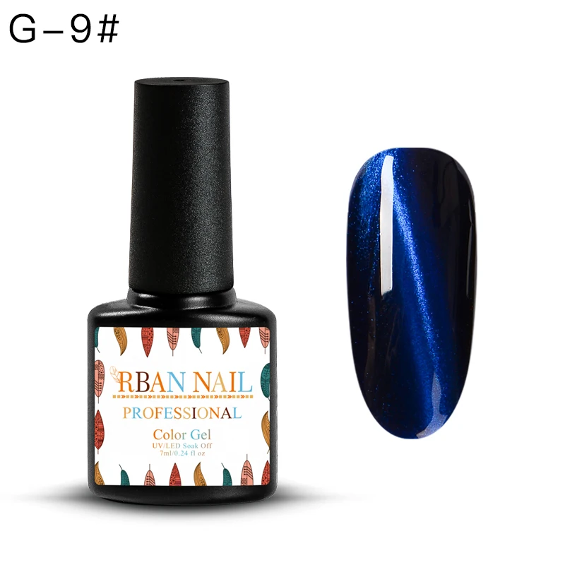 K0992 RBAN NAIL 9D кошачий глаз УФ-гель замачиваемый лак для ногтей для УФ-и светодиодной лампы Магнит Лазерный Сияющий Красочный лак для ногтей лак все для маникюра - Цвет: K0992