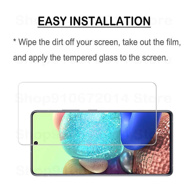 4PCS Screen Protector Glass For Samsung Galaxy A12 A51 A71 A50 A31 A70 A11 A10 A30S A40 A20e A21S A41 M21 A42 A72 A52 A32 Glass best phone screen protector