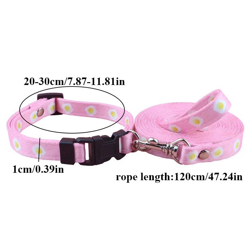 Nylon Dog Pet Puppy Cat Adjustable Harness with Lead Leash 7 Colors To Choose Toys Leash Chain Collars Interactive Toy dog collar with name