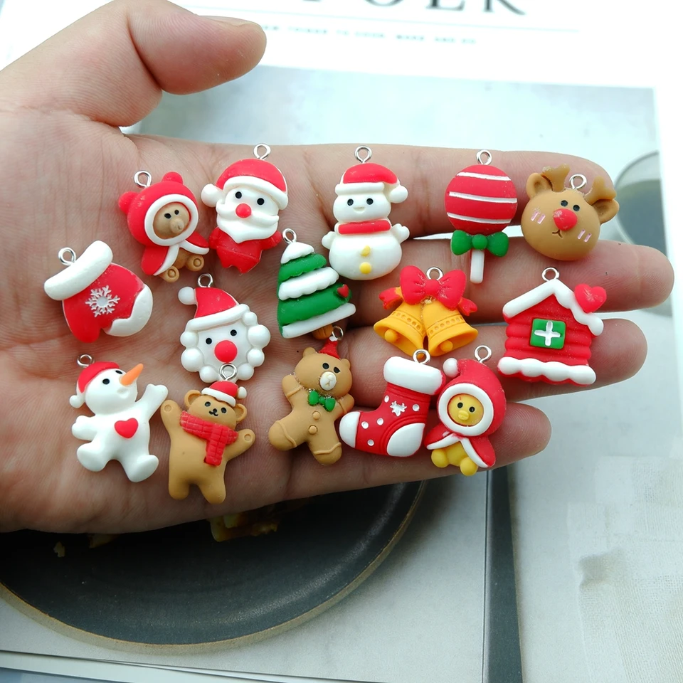 YAZILIND Xmas Orecchini Pendenti Albero di Natale Pupazzo di Neve Babbo Natale Forma Pendente Orecchino Pendente Donne Ragazze Orecchio Gioielli (Albero