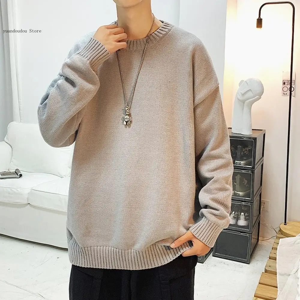 Long Sleeve Shirts Crew Neck Streetwear Oversized Sweaters Orange Sweater  Men Winter Cashmere Sweater Pullover Knitted Sweater - Pullovers -  AliExpress