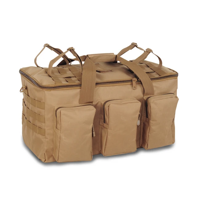 55L Outdoor Military Bag Tactical Backpack Large Capacity Camping Bags Men's Hiking Travel Mountaineering Army Luggage Bag Khaki