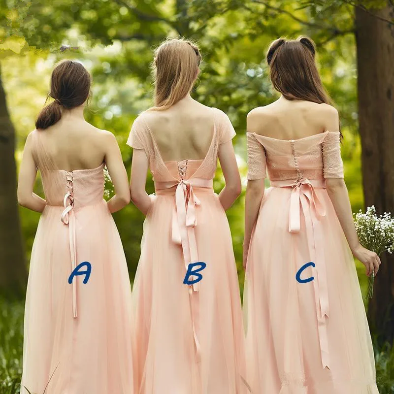 Элегантные платья невесты длинный Тюль Vestidos De Festa три стиля Свадебное платье для гостей кружева высокого качества Vestido Longo