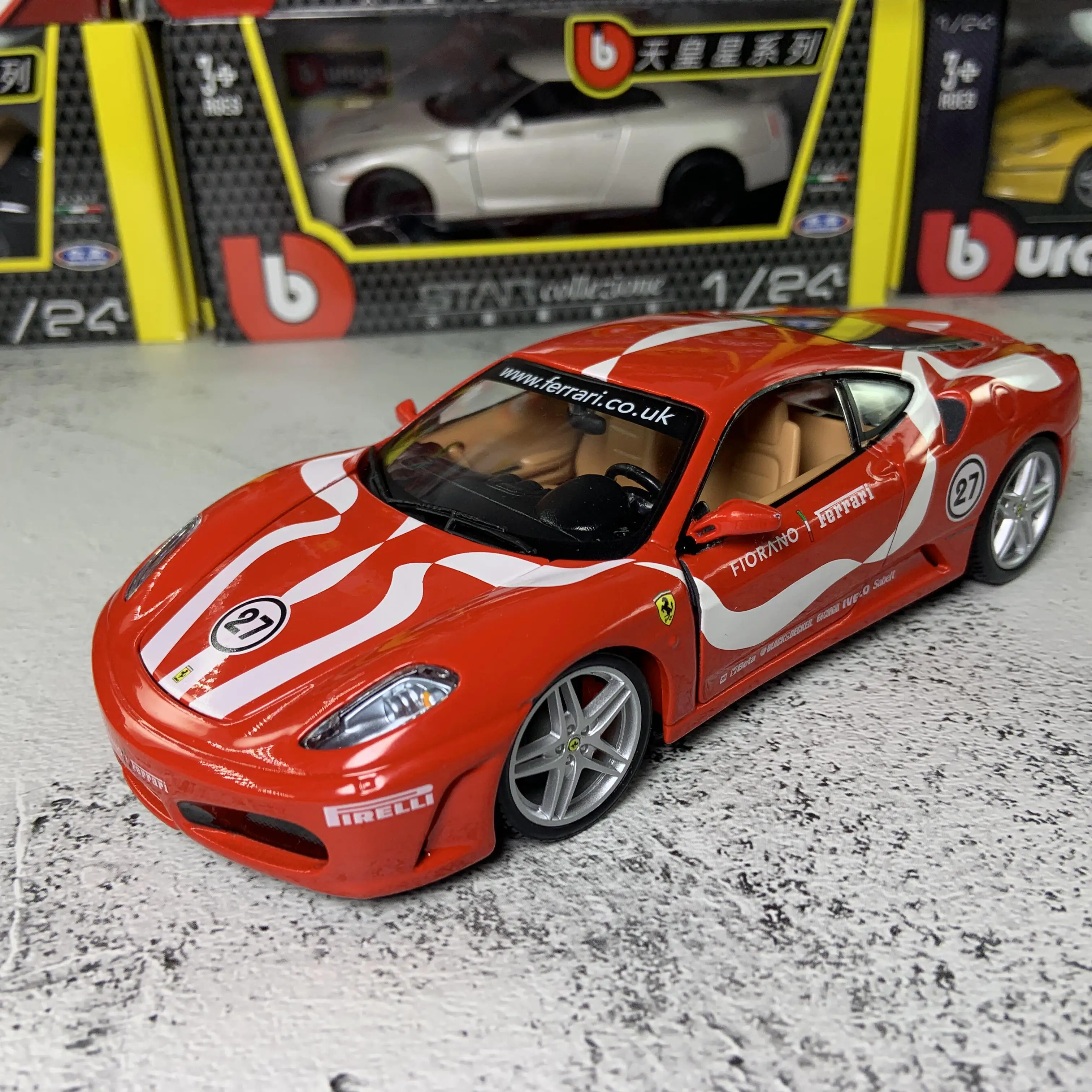 Bburago 1:24 Ferrari F430 Fiorano модель автомобиля литье под давлением Металлическая Модель Детская игрушка бойфренд подарок имитация сплава автомобиль коллекция