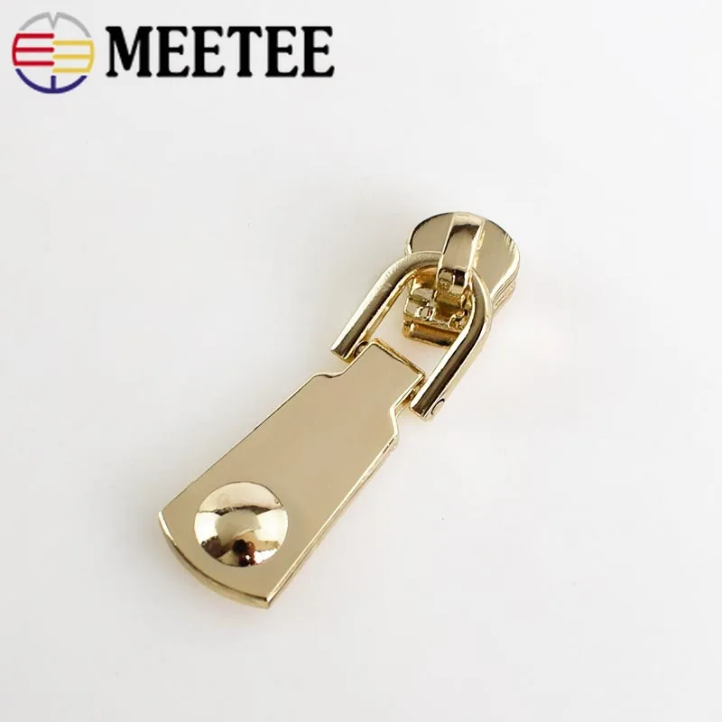 Meetee Мода 5 # молнии ползунки для металлической куртки одежда головы молния