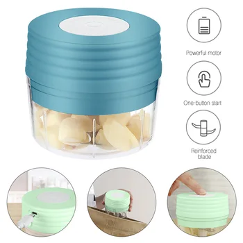 

Electric Garlic Vegetable Fruit Shredder Multifunction 100mL High Speedy Design USB Charging Garlic Chopper Grinder Kitchen Tool