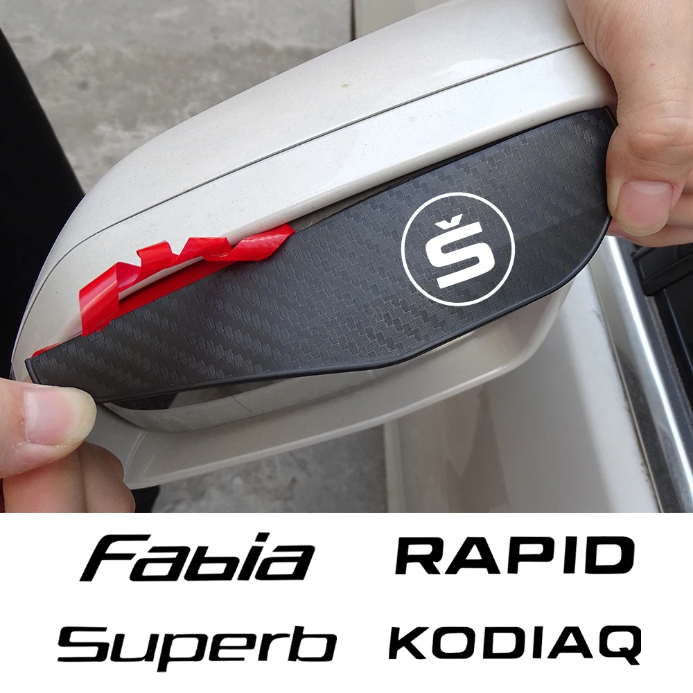Ceja impermeable para coche Skoda YETI VISION SCALA RAPID KODIAQ KAROQ  KAMIQ Fabia ENYAQ CITIGO, accesorios de sintonización a prueba de lluvia,  decoración - AliExpress, image size:1000x1000