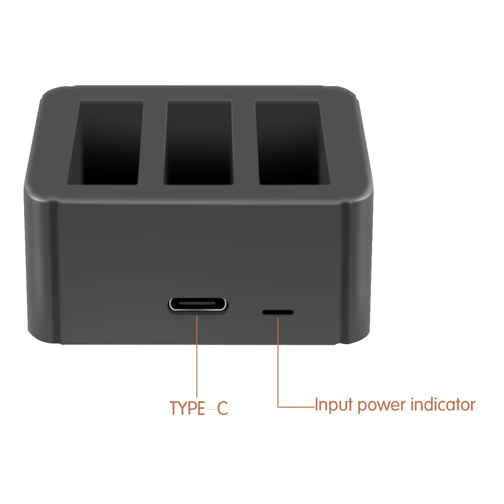 Зарядное устройство YX 3 в 1 с портом USB Type C зарядное для аккумулятора адаптер DJI OSMO
