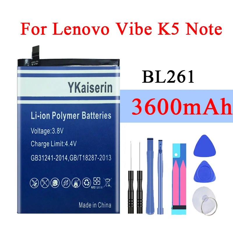Аккумулятор BL261 4800 мАч для Lenovo Vibe K5 Note K52T38 A7020 K52E78 K5Note Lemon A7020A40 A7020A48 аккумулятор