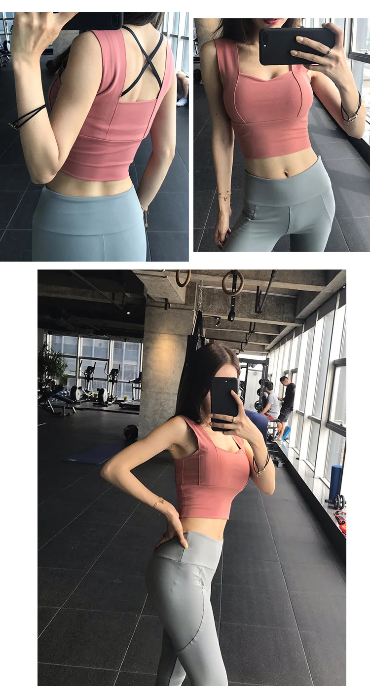 Спортивное женское нижнее белье, для бега, ударопрочный жилет, одежда для фитнеса, тонкий секционный, открытый, на молнии, сексуальный, собранный бюстгальтер