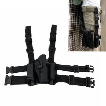 

Glock Universal Tactical Gun Leg Holster Army Military Airsoft Shoot Quick-pull Leggings Combination Hunting Combat Gun Holster