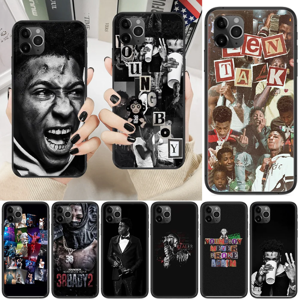 Чехол для телефона Rapper Young Boy чехол iphone 5 5s se 2 6 6s 7 8 12 mini plus X XS XR 11 PRO MAX Черный
