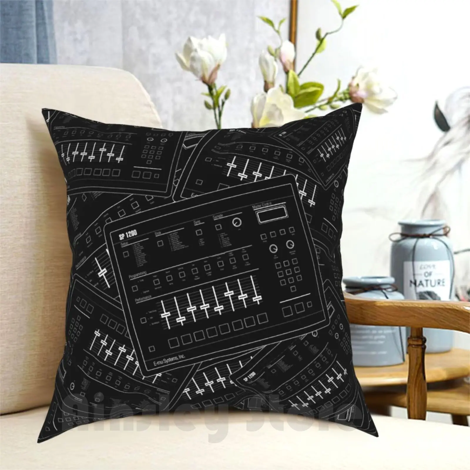 Hiphop Classics : Sp1200 Federa Stampata Home Soft Throw Pillow Hiphop Rap Hip Hop Trap Mpc Sp1200 Campionatore