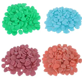 

4 Colors Cobblestone Home Furnishing Walkways Outdoor Decor Beautiful Fluorescent Conch DIY Aquarium Noctiluca