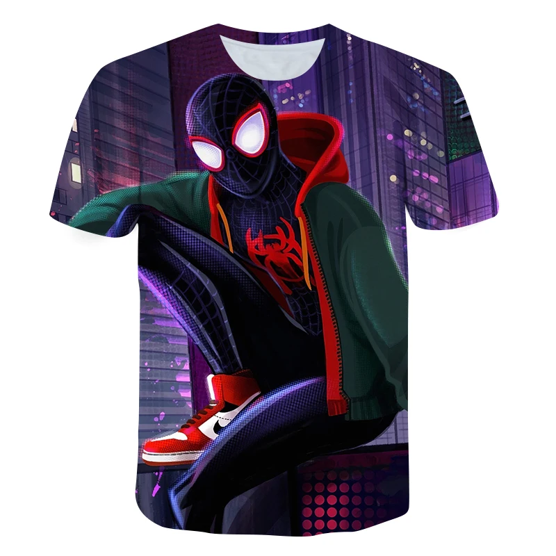 Hot sales Spider man T-Shirt Marvel Cartoon Fun Short Sleeve Shirt Boys Girls Street Fashion Harajuku Hot movie Children's Tops Hot sales Spider man T-Shirt Marvel Cartoon Fun Short Sleeve Shirt Boys Girls Street Fashion Harajuku Hot movie Children's Tops