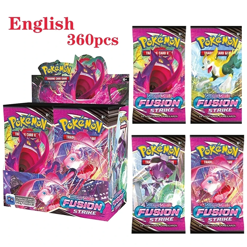 2021 Новинка 360 шт. случайный 1 коробка Pokemon TCG: сияющая судьба бустер карточка игра