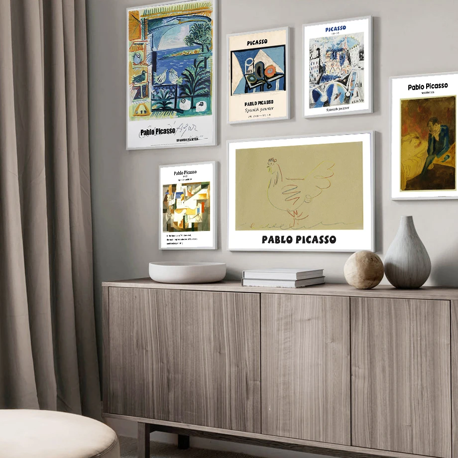 

Pablo Picasso Abstract Famous Art Posters And Prints Classic Canvas Painting Wall Pictures For Modern Living Room Home Decor