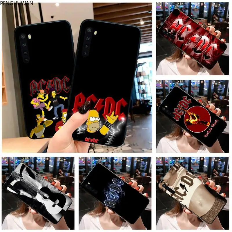 Плакат PENGHUWAN AC DC музыкальный черный чехол для телефона корпус Xiaomi Mi Note 10 Lite 9T Pro xiaomi