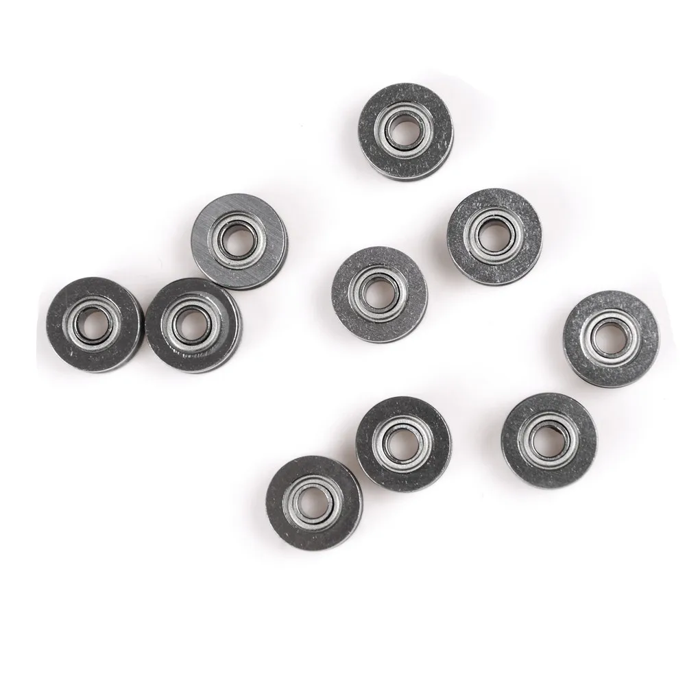 10pcs 4x13x6mm V624ZZ V Groove Roller Wheel Small Ball Bearings Pulley Wheels Bearing Wire Track Guide ball bearings