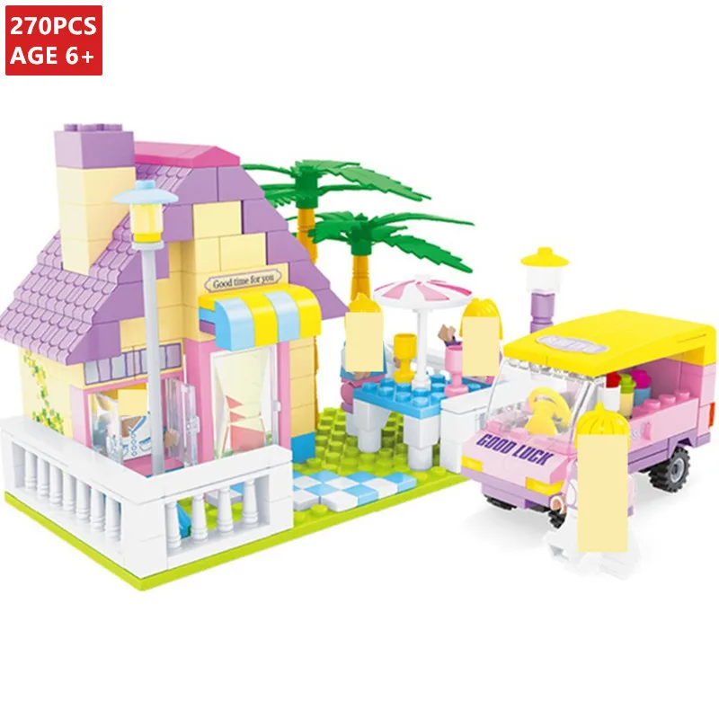 

270Pcs Princess Dream Castle House Model Building Blocks Sets Friends Figures DIY Bricks Educational Toys for Girls
