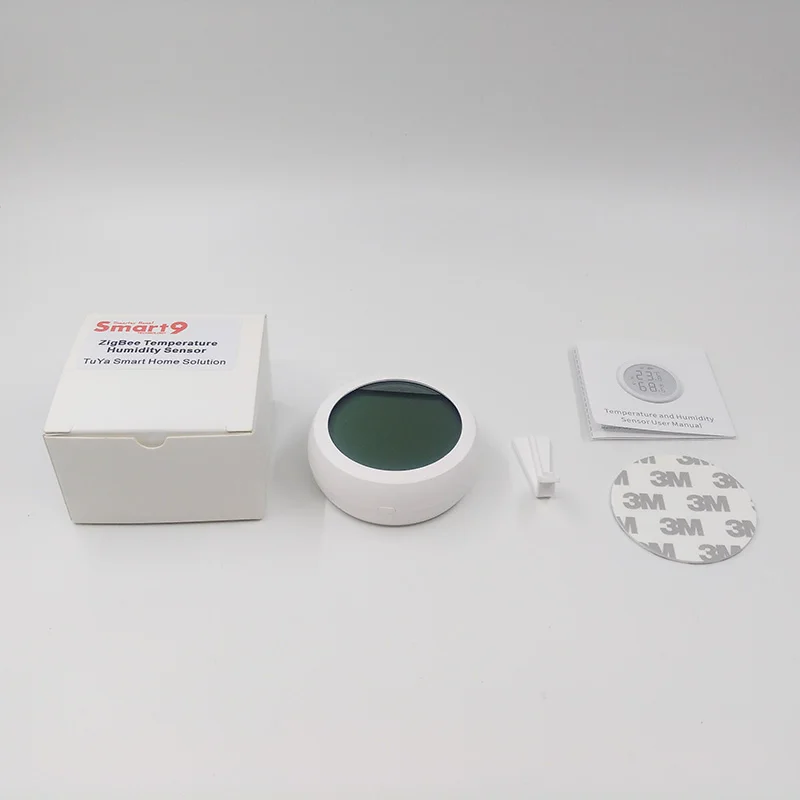 Without Battery Smart9 ZigBee датчик температуры и влажности с ЖК-дисплеем работает с TuYa ZigBee концентратор, питание от батареи Smart Life - Комплект: Without Battery