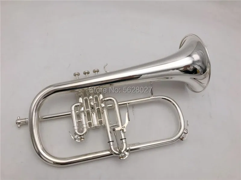 BrandNewProfessionalFlugelhorn950silveringLacquerWithCase