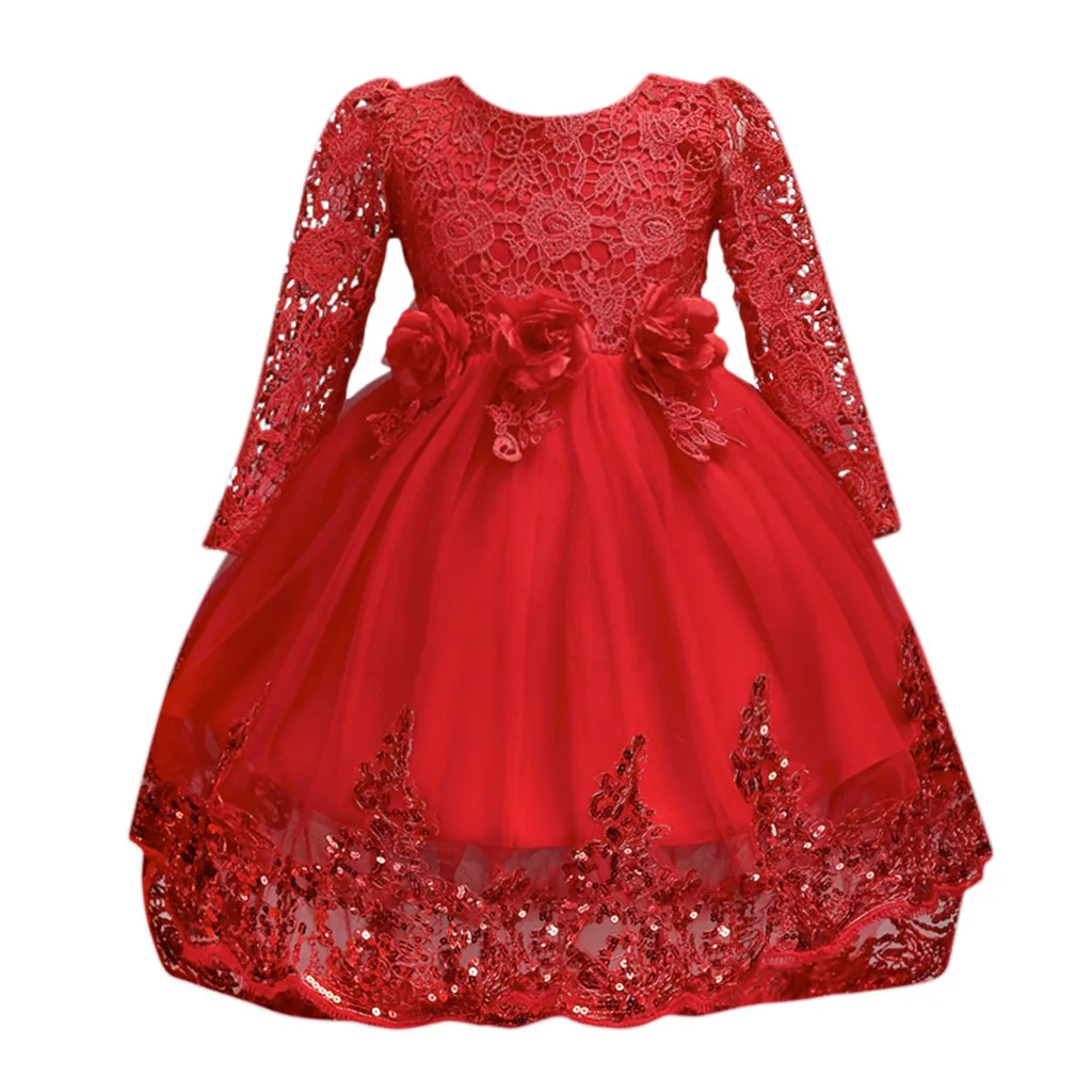 Платье с цветочным рисунком для маленьких девочек; кружевное платье с блестками и цветочным узором для девочек; платье принцессы для подружки невесты; платье для торжеств; платье для дня рождения; свадебное платье