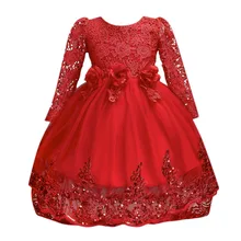 Платье с цветочным рисунком для маленьких девочек; кружевное платье с блестками и цветочным узором для девочек; платье принцессы для подружки невесты; платье для торжеств; платье для дня рождения; свадебное платье