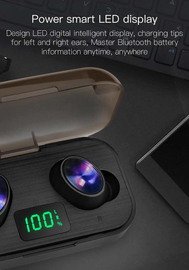 Ctype F6 TWS Bluetooth гарнитура Беспроводная Hi-Fi качество звука V5.0 наушники для спорта