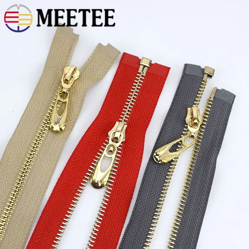 1/2 шт Meetee 85 см 5# Металлические молнии Авто замок open-конец молнии для куртки пальто DIY сумки Швейные аксессуары для художественного оформления