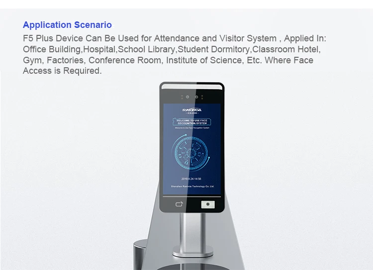 Automatic Non-touch AI Face Recognition Terminal with QR Reader ,Card Reader Used for Supermarket/Office/Schools - Famidy.com