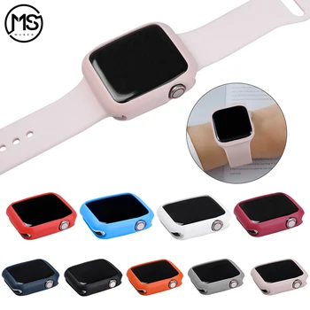 

Suitable for Apple Watch 3 2 1 42MM 38MM Cover Protection Shell apply to iWatch 4 5 40MM 44MM ProBefit Candy Soft Silicone Case