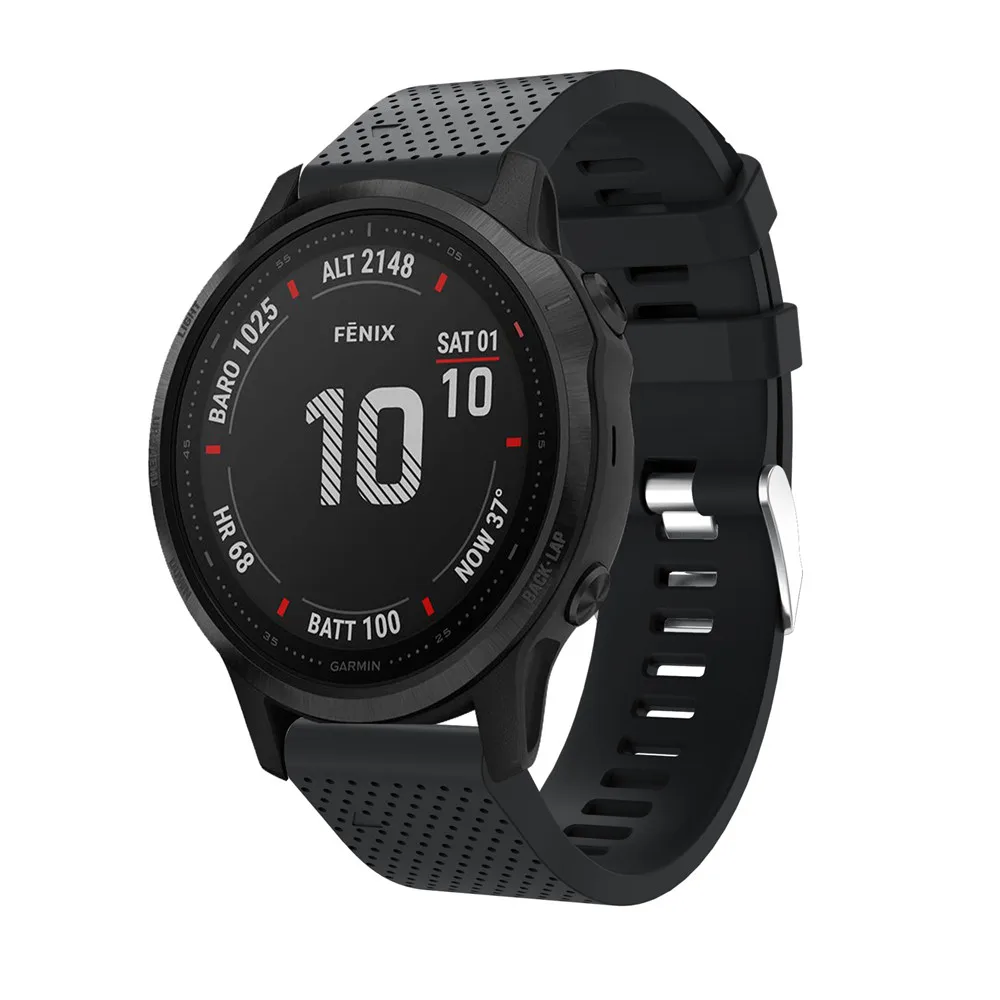 20 мм ремешок для часов Garmin Fenix 6S часы с быстрым выпуском легко подходят силиконовый ремешок на запястье ремни для Garmin Fenix 5s Plus ремень