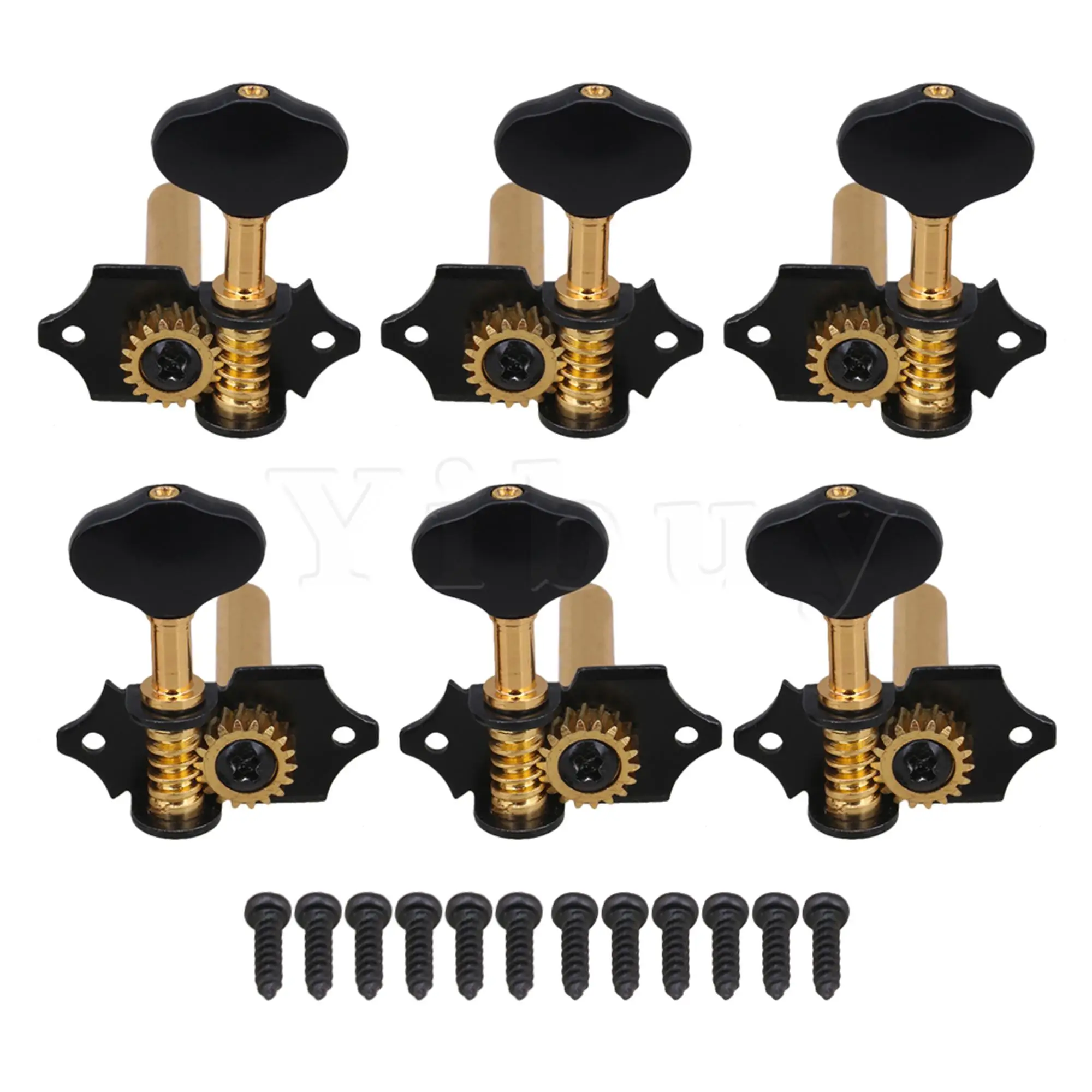 Yibuy 3 R3L 18:1Gear Machine Heads Tuners Sostituzione Chitarra Acustica Tuning Pioli Parte