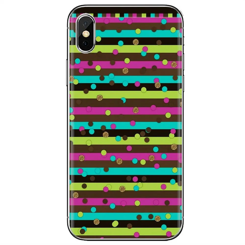 For iPhone 11 Pro 4 4S 5 5S SE 5C 6 6S 7 8 X XR XS Plus Max iPod Touch Soft Silicone TPU Case Colorful Chevron Stripe Pastel | Мобильные