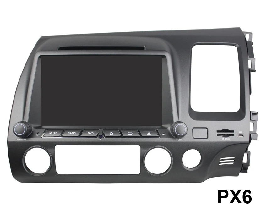 PX6 DSP ips Android 9,0 4 Гб+ 64 ГБ Автомобильный dvd-плеер gps карта RDS радио wifi Bluetooth для Honda CIVIC 2006-2010 2011 правый левый - Цвет: Right drivie PX6 64G