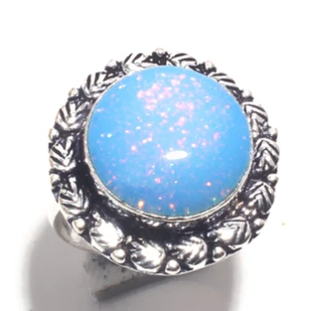 

Fire Opal Ring Silver Overlay over Copper, USA Size : 8 , R6768