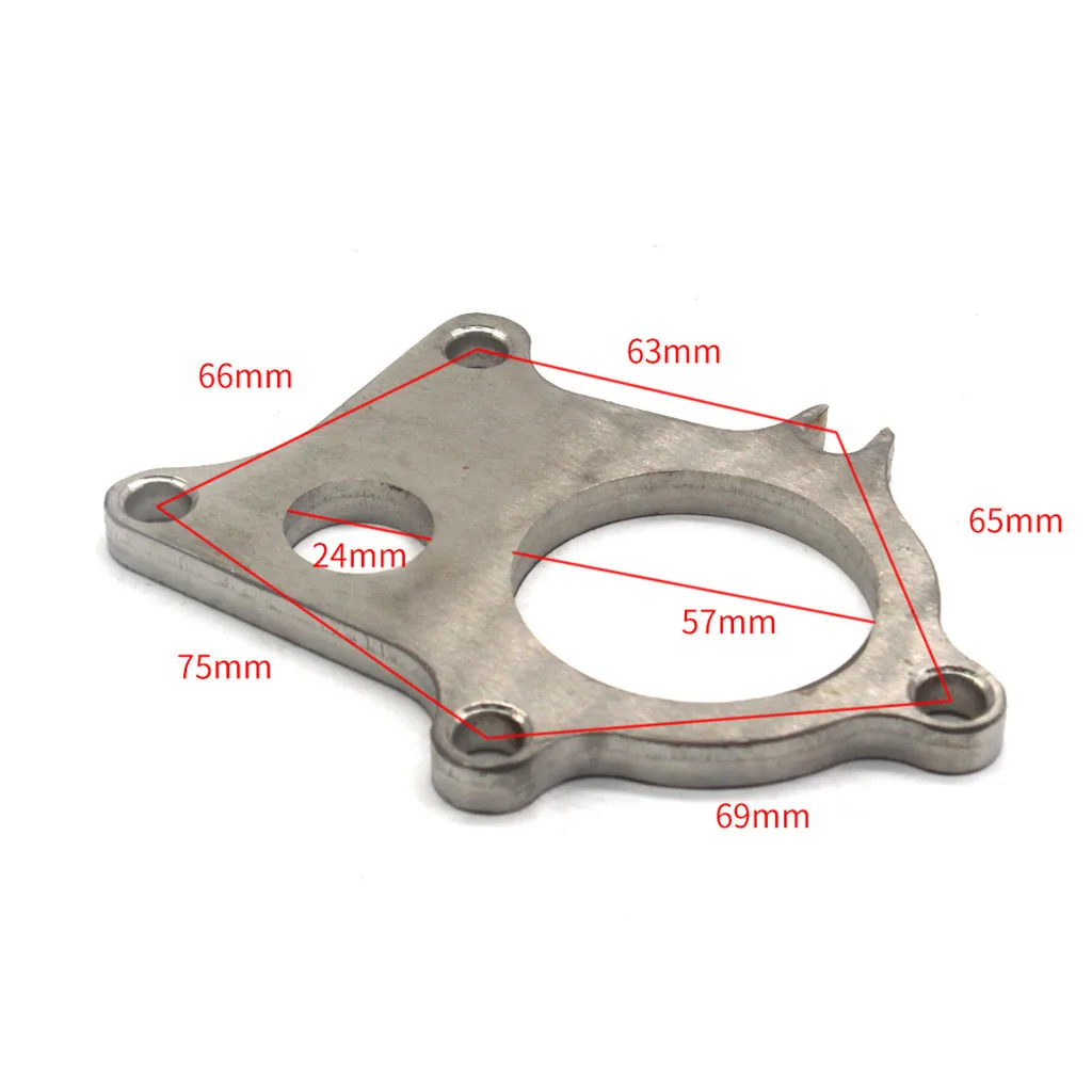 1 Pcs (5Bolts) T3/T4 Turbo Downpipe Flange Stainless Steel W/1