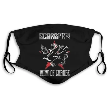 

SCORPIONS WIND OF CHANGE HARD ROCK HEAVY METAL BAND TOUR CONCERT New Style Men's Women's Mouth Mask Filter